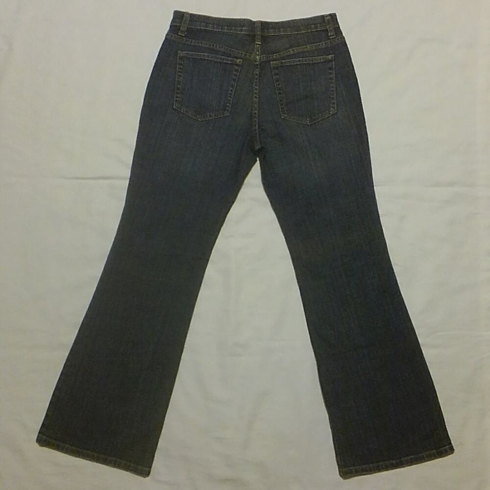 London Jean Premium Quality Stretch Denim Blue Jeans Button Fly Bootcut Sz 6 - Picture 8 of 9